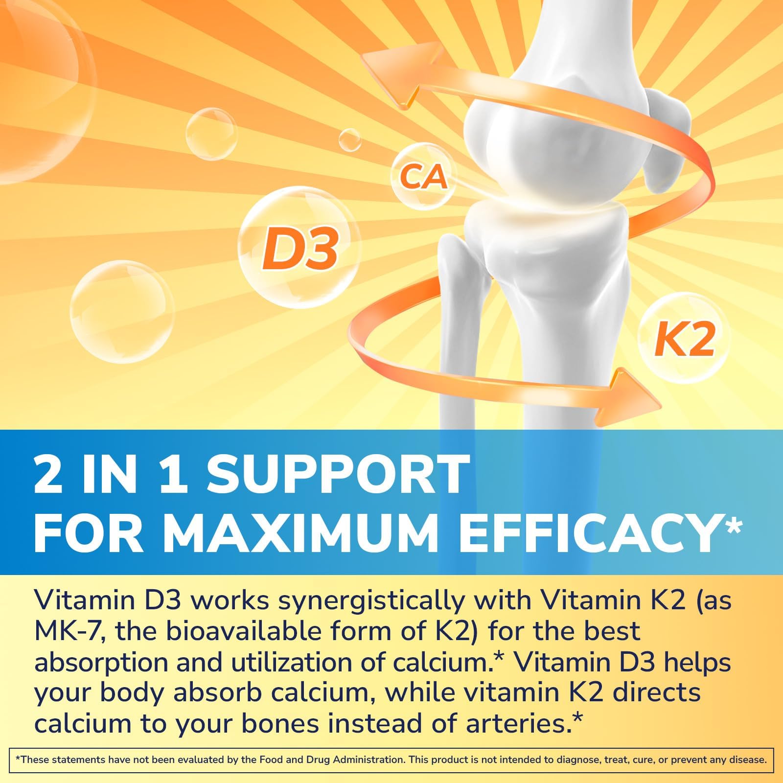 Vitalibre Vitamin D3 K2 packaging with label detail and GMP quality