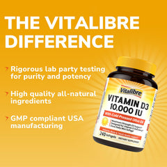 Vitalibre Vitamin D3 storage instructions for freshness.