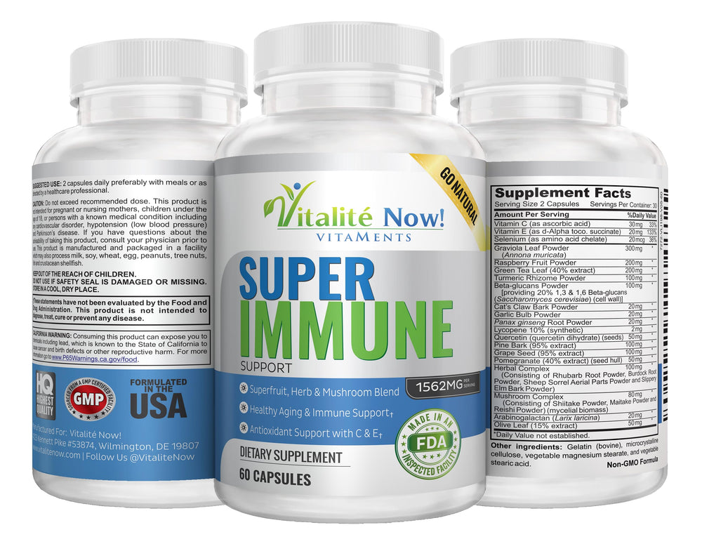 Vitalité Now quercetin capsules highlighting natural antioxidant support