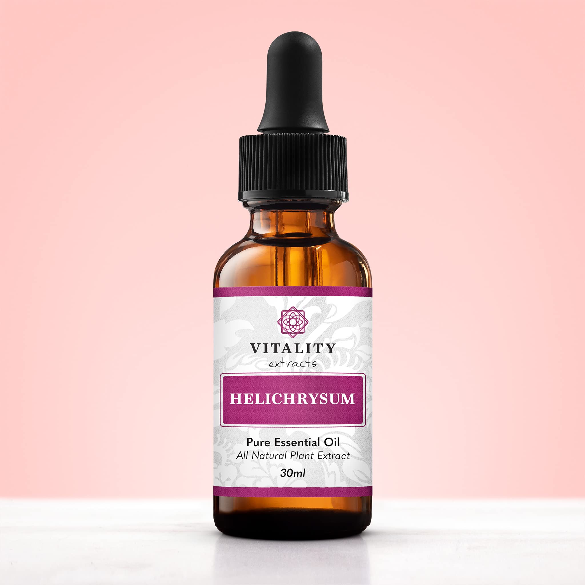 Vitality Helichrysum flowers and steam distillation visual