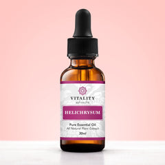 Vitality Helichrysum flowers and steam distillation visual