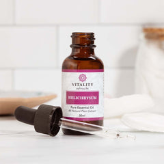 Vitality Helichrysum packaging shown as eco-friendly choice
