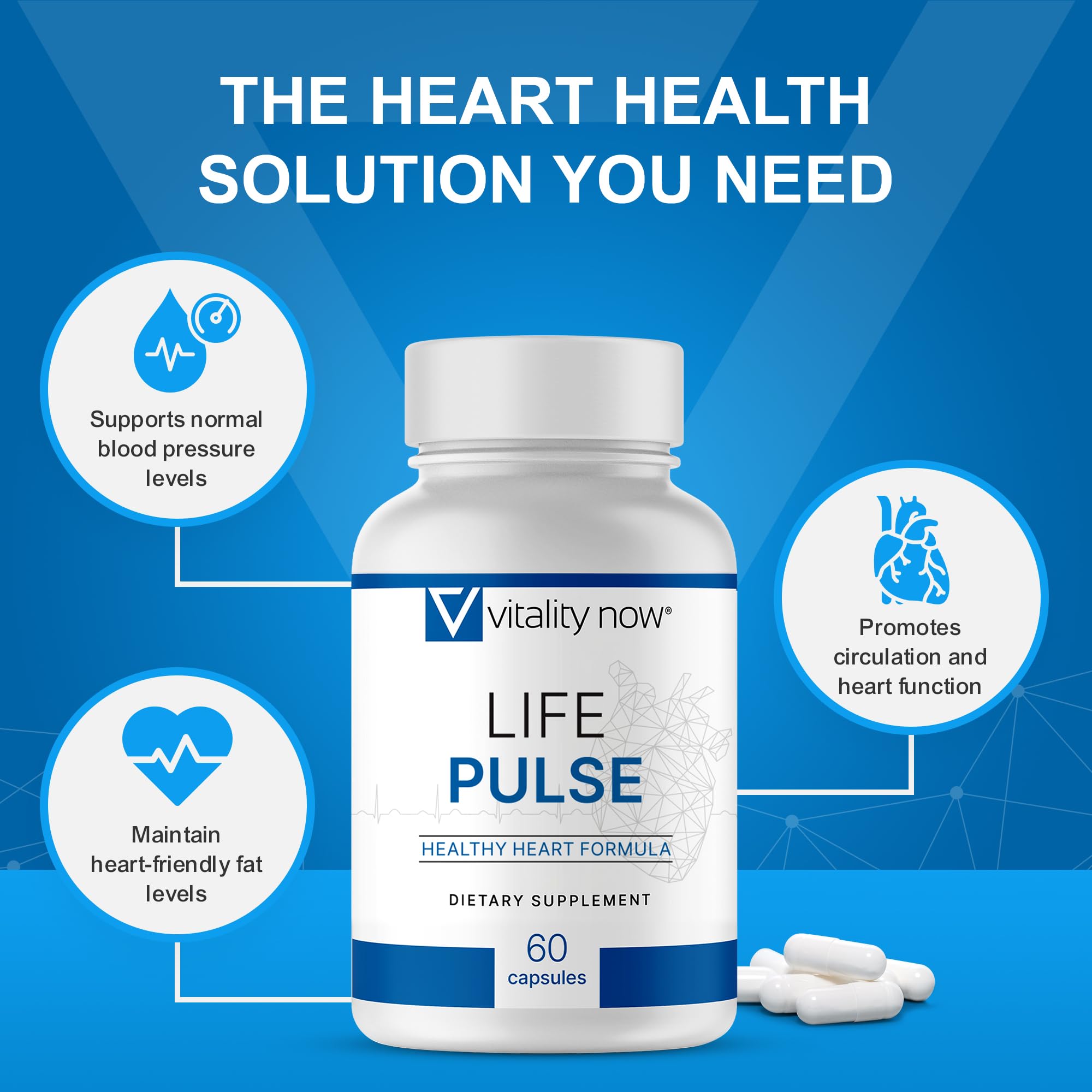 Vitality Now Life Pulse Hawthorn Berry ingredient close-up highlighting plant-based support.