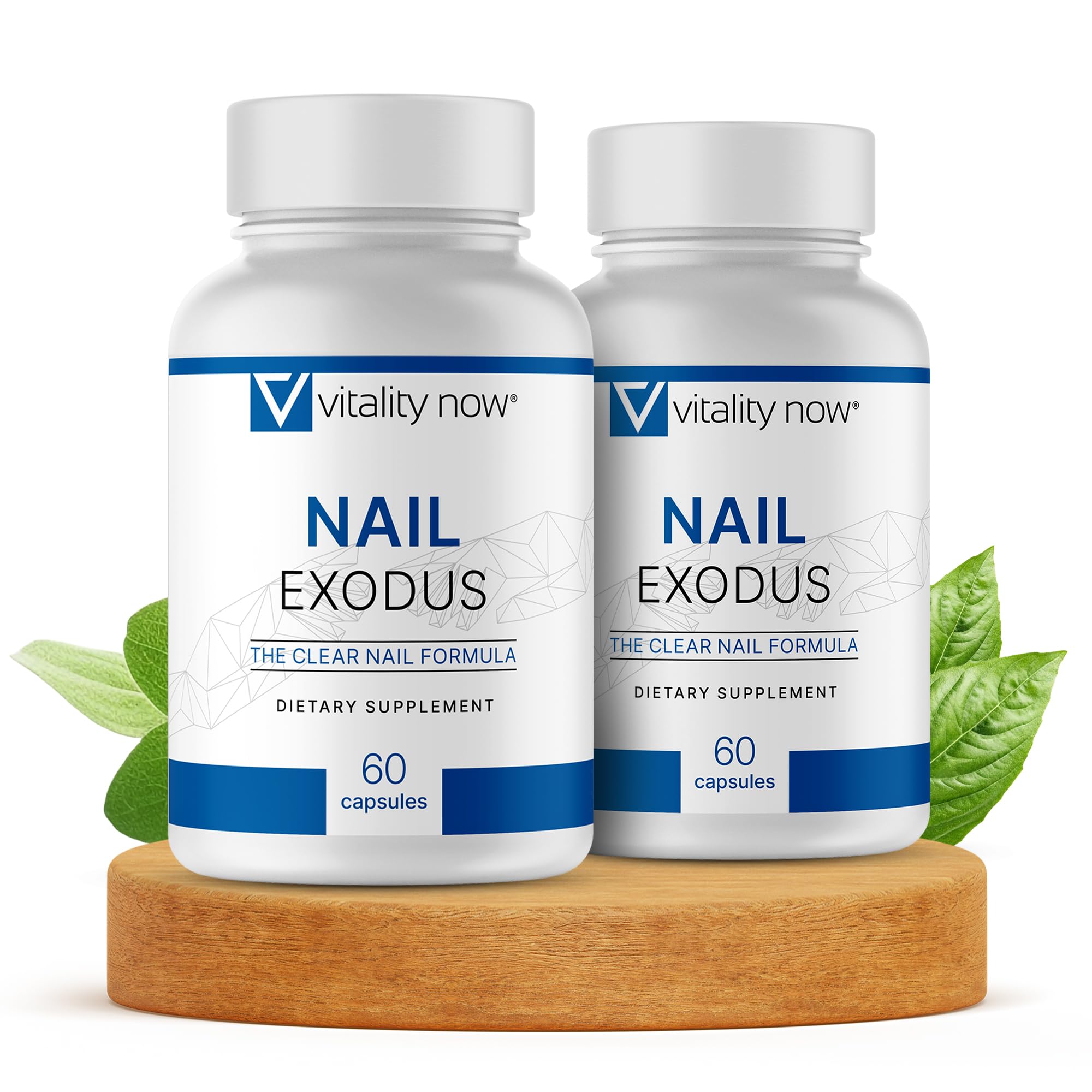 Vitality Now Nail Exodus bottle pour showing premium nail support in action