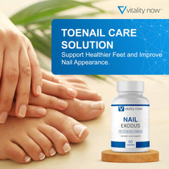 Vitality Now Nail Exodus capsules closeup for daily nail care