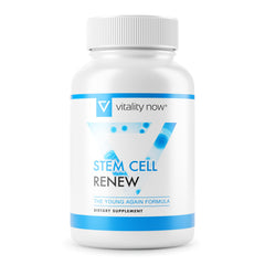 Vitality Now Stem Cell Renew bottle front view; may support mental clarity and daily energy.