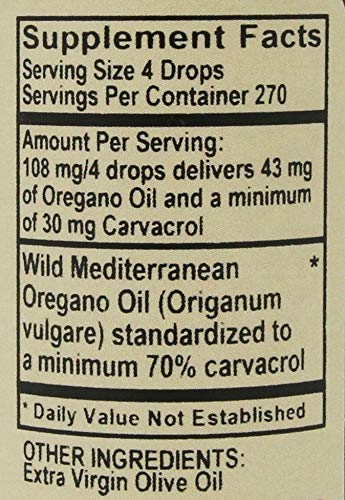 Vitality Works oregano oil bottle cap enabling clean, controlled dispensing.