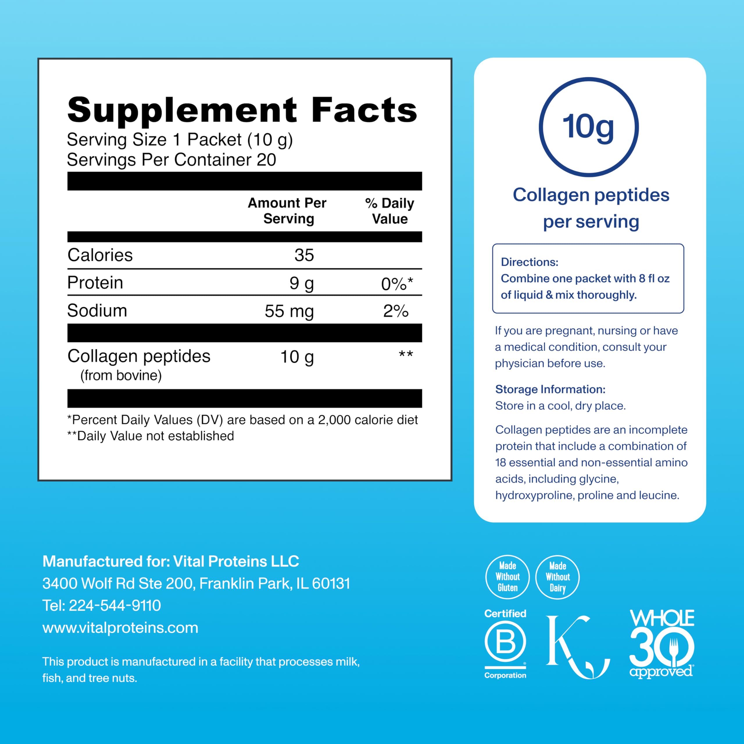 Vital Proteins collagen peptides dissolving in coffee for a smooth mix.