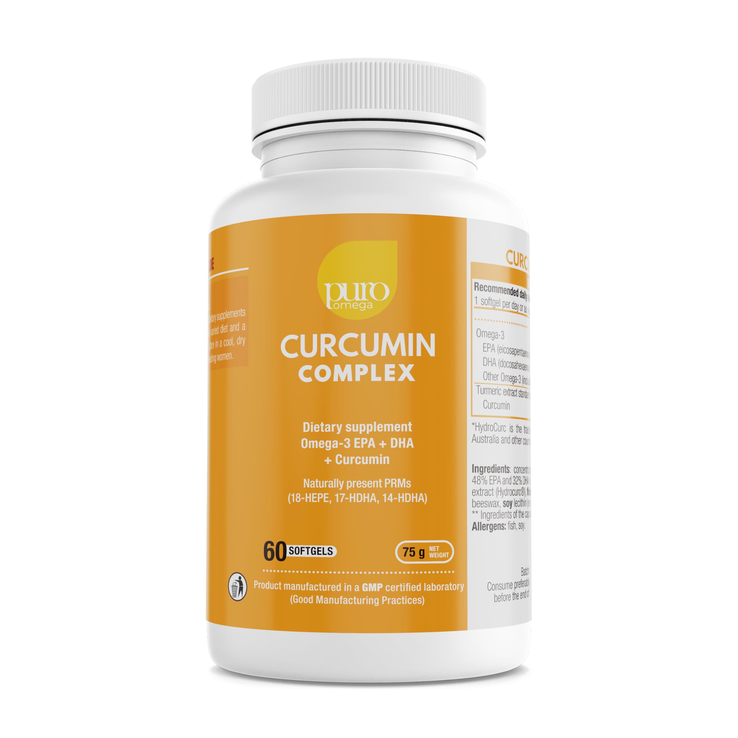 VitalRemedyMD PuroOmega Curcumin bottle ready for daily omega-3 and turmeric support.