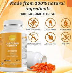 VitalRemedyMD PuroOmega Curcumin capsules for easy daily use.
