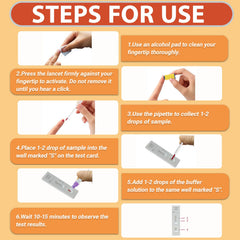 VitalSmiles iron test kit 2-pack clear results readout.
