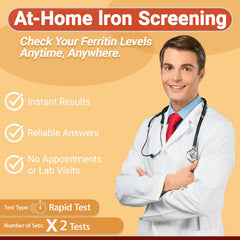 VitalSmiles iron test kit 2-pack contents laid out for easy setup.