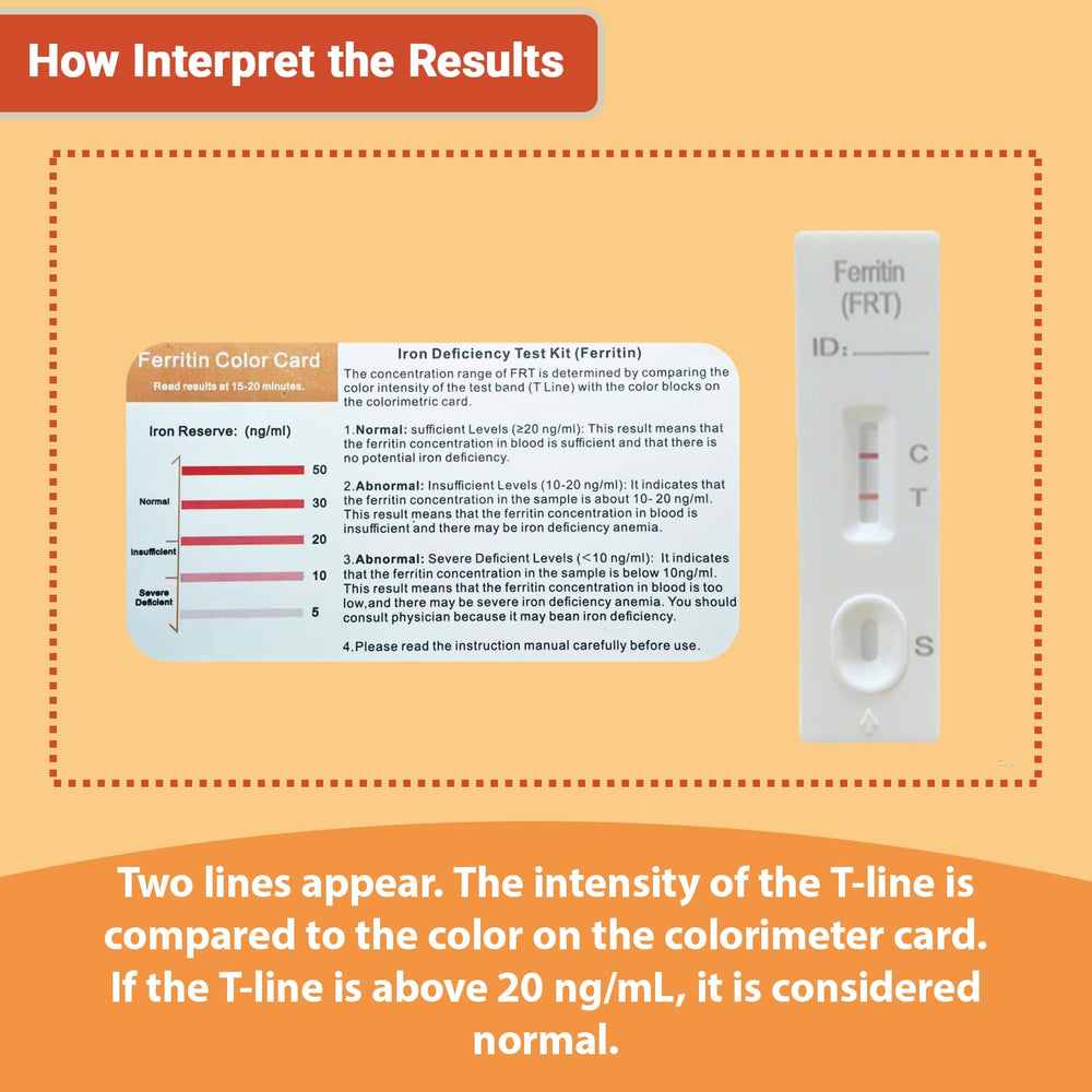VitalSmiles iron test kit 2-pack instructional guide.
