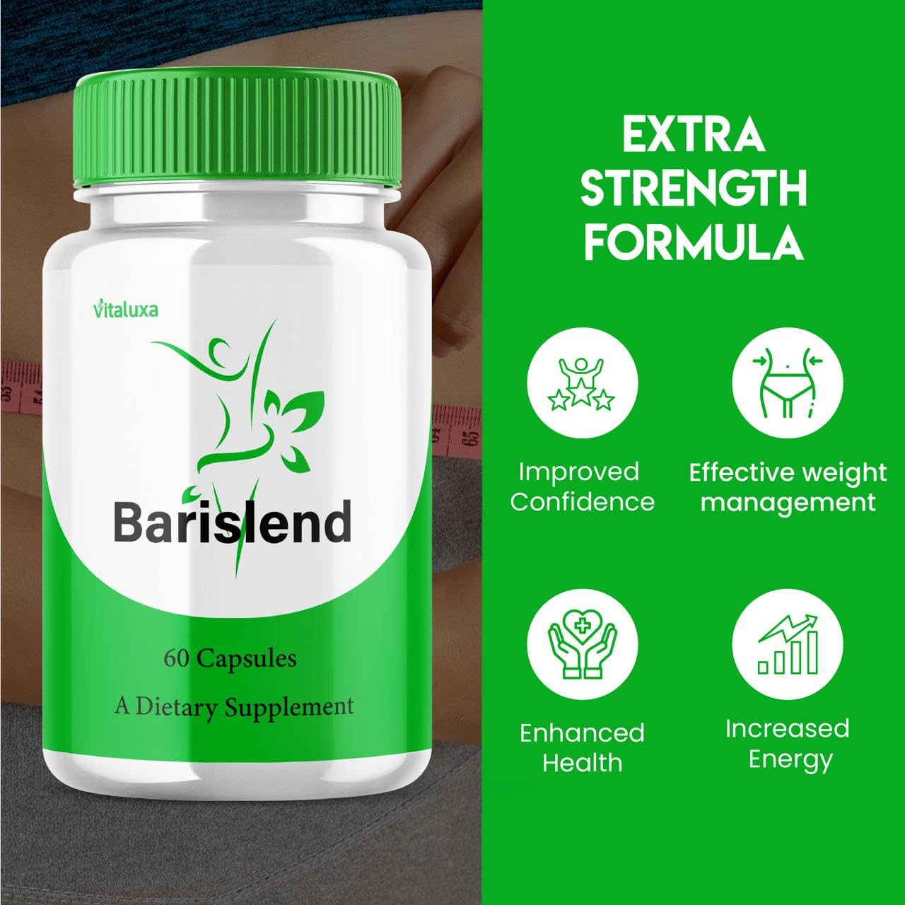 Vitaluxa Barislend 180-capsule bottle for convenient daily use
