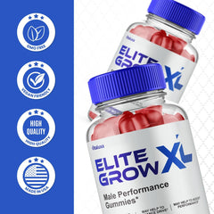 Vitaluxa Elite Grow XL Gummies being dispensed for daily use.