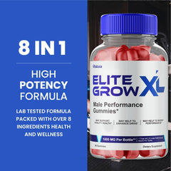 Vitaluxa Elite Grow XL Gummies packaging highlights the 2-pack option.