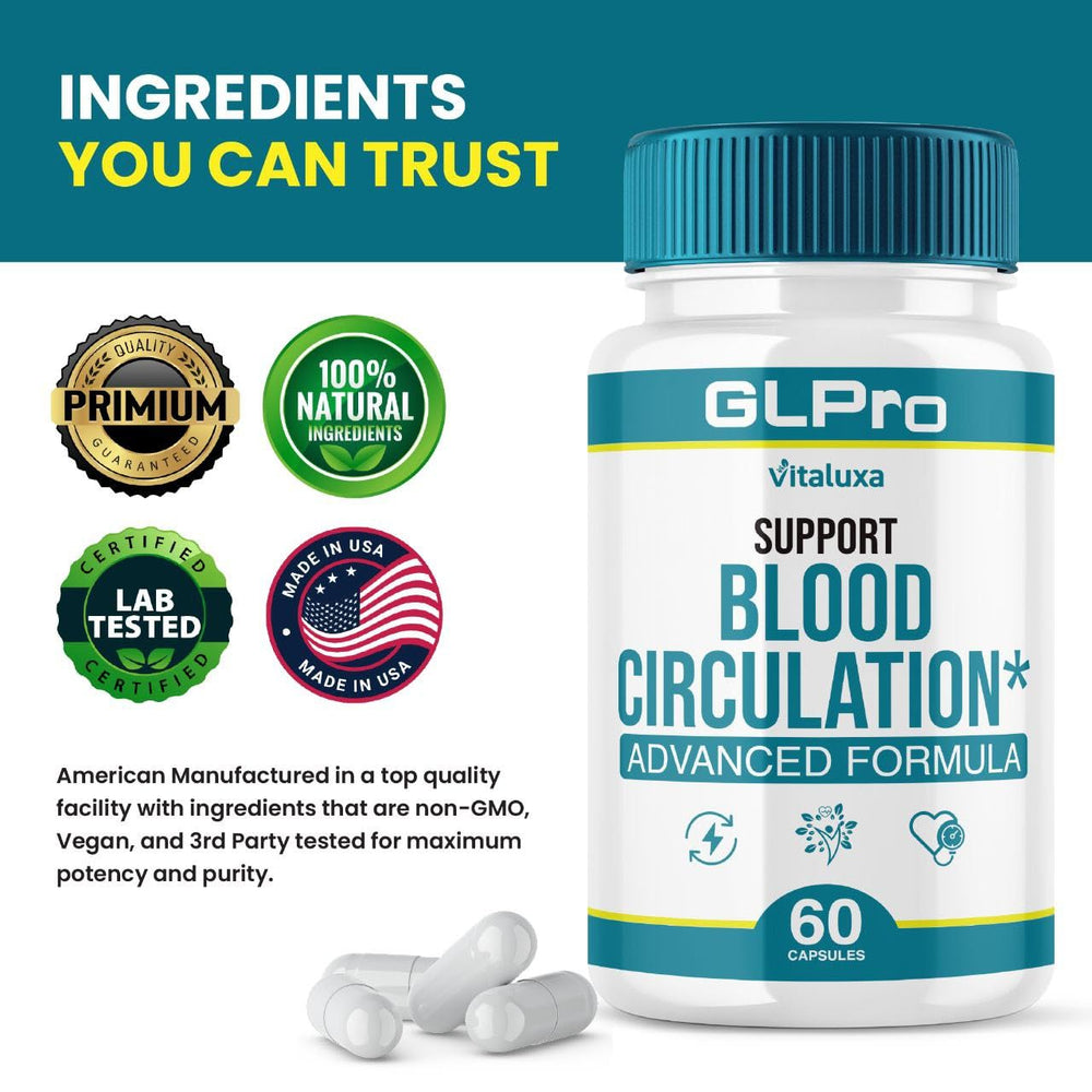 Vitaluxa GLPro bottle pour demonstrates a simple daily intake.