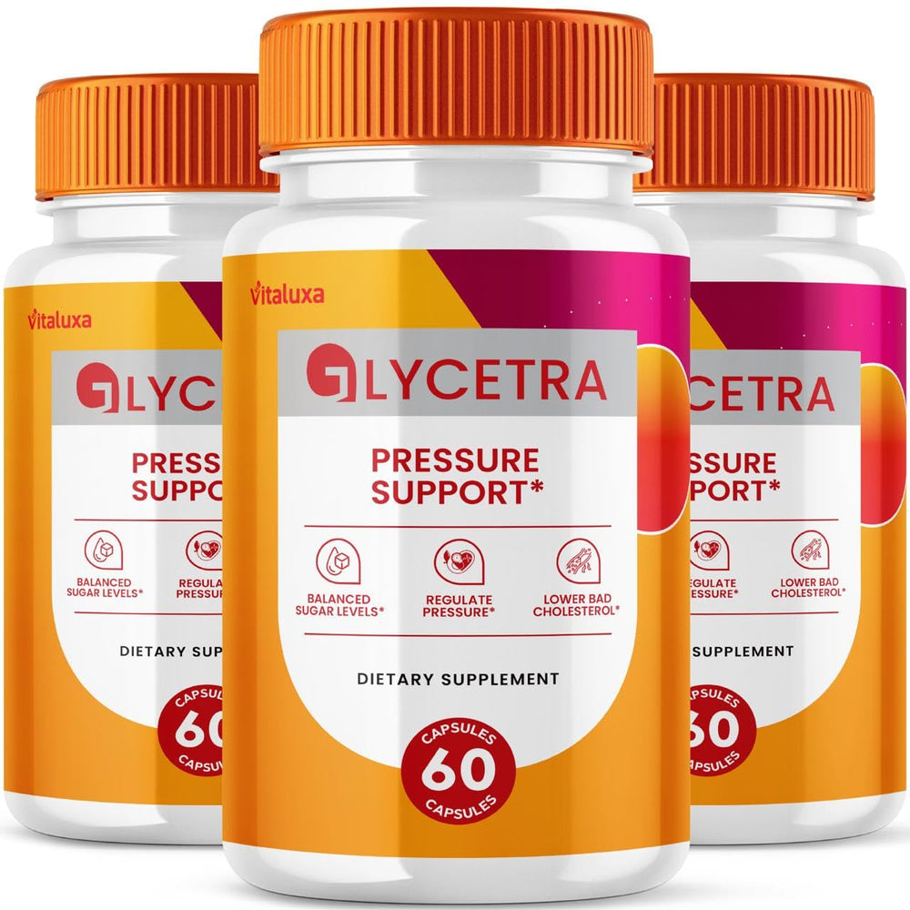 Vitaluxa Glycetra bottle front for daily wellness support.