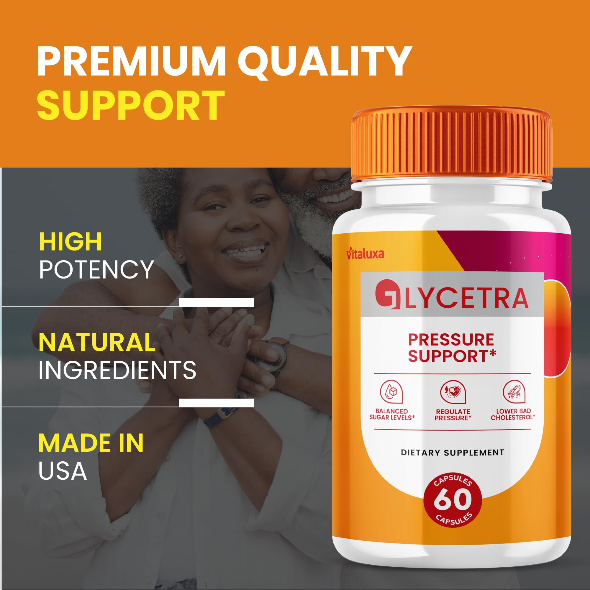 Outer packaging highlights Vitaluxa branding and premium formula quality.