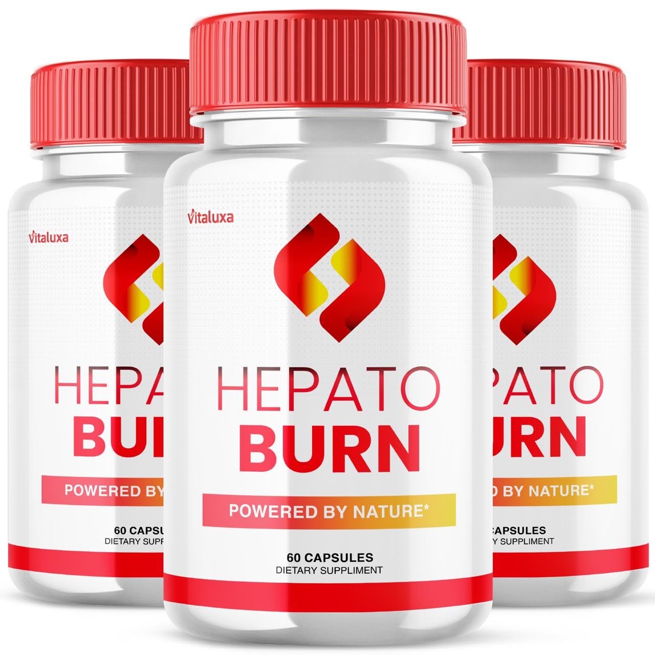 Vitaluxa Hepato Burn capsules bottle for daily wellness support