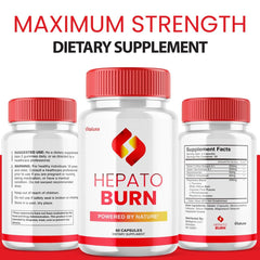 Vitaluxa Hepato Burn capsules in hand ready for daily use