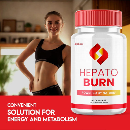 Vitaluxa Hepato Burn three-pack bottles showing value