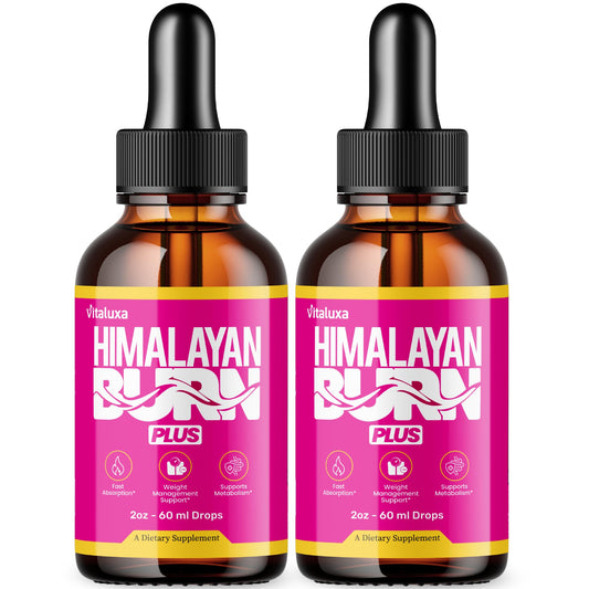 Vitaluxa Himalayan Burn Plus Drops bottle for daily use and easy dosing.