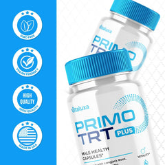Vitaluxa PrimoTRT pills on surface ready for daily ritual