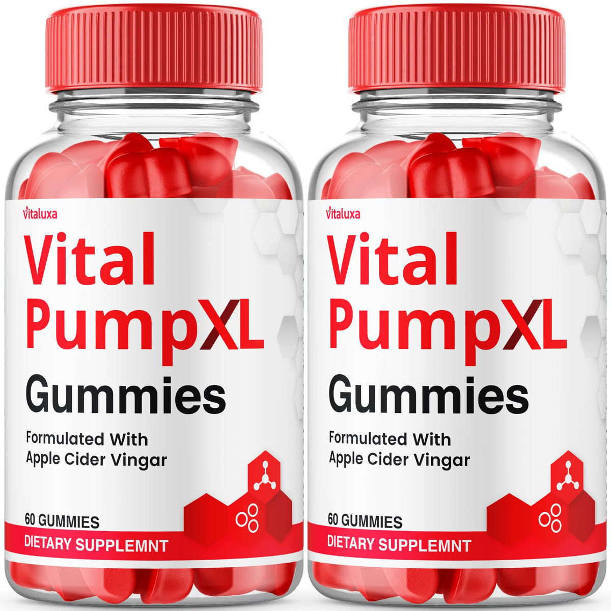 Vitaluxa Vital Pump XL Gummies bottle on counter for daily energy support