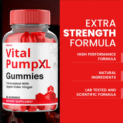 Vitaluxa Vital Pump XL Gummies open pack for easy daily access