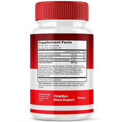 Vitaluxa Vitalsyn capsules with water glass ready to take