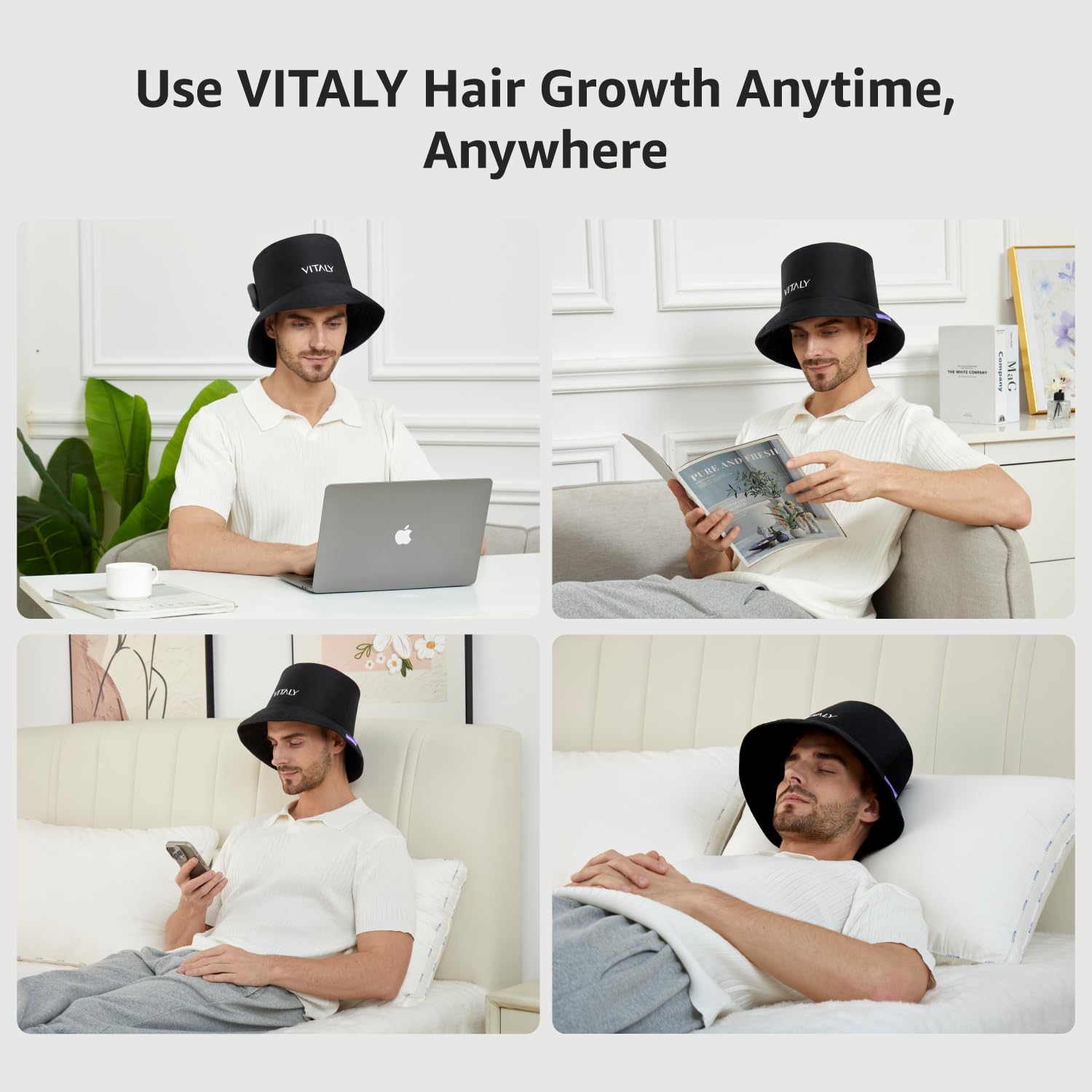 VITALY red light cap ideal for travel and daily routines