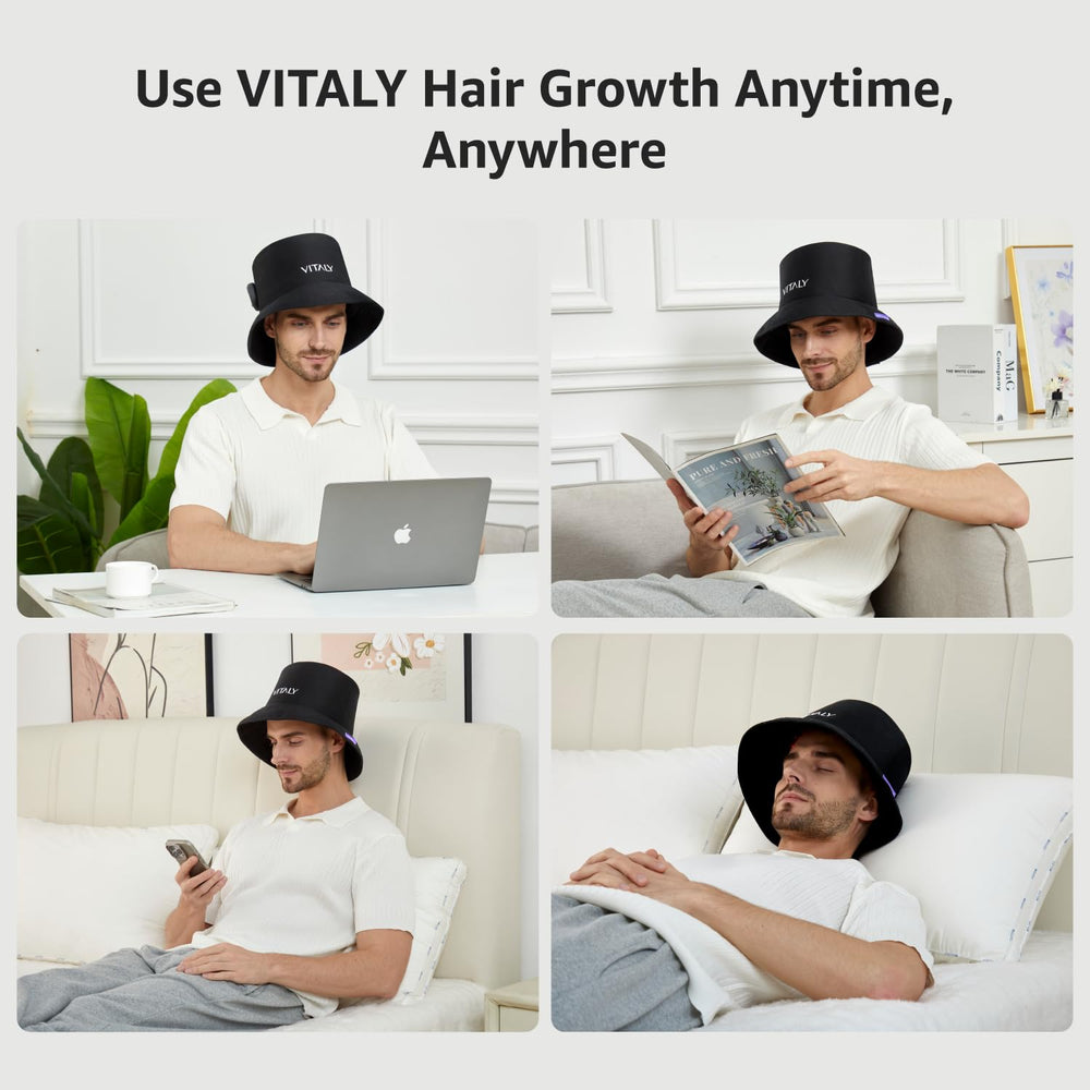 VITALY red light cap ideal for travel and daily routines
