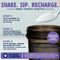 Powder dissolving in water delivering smooth hydration