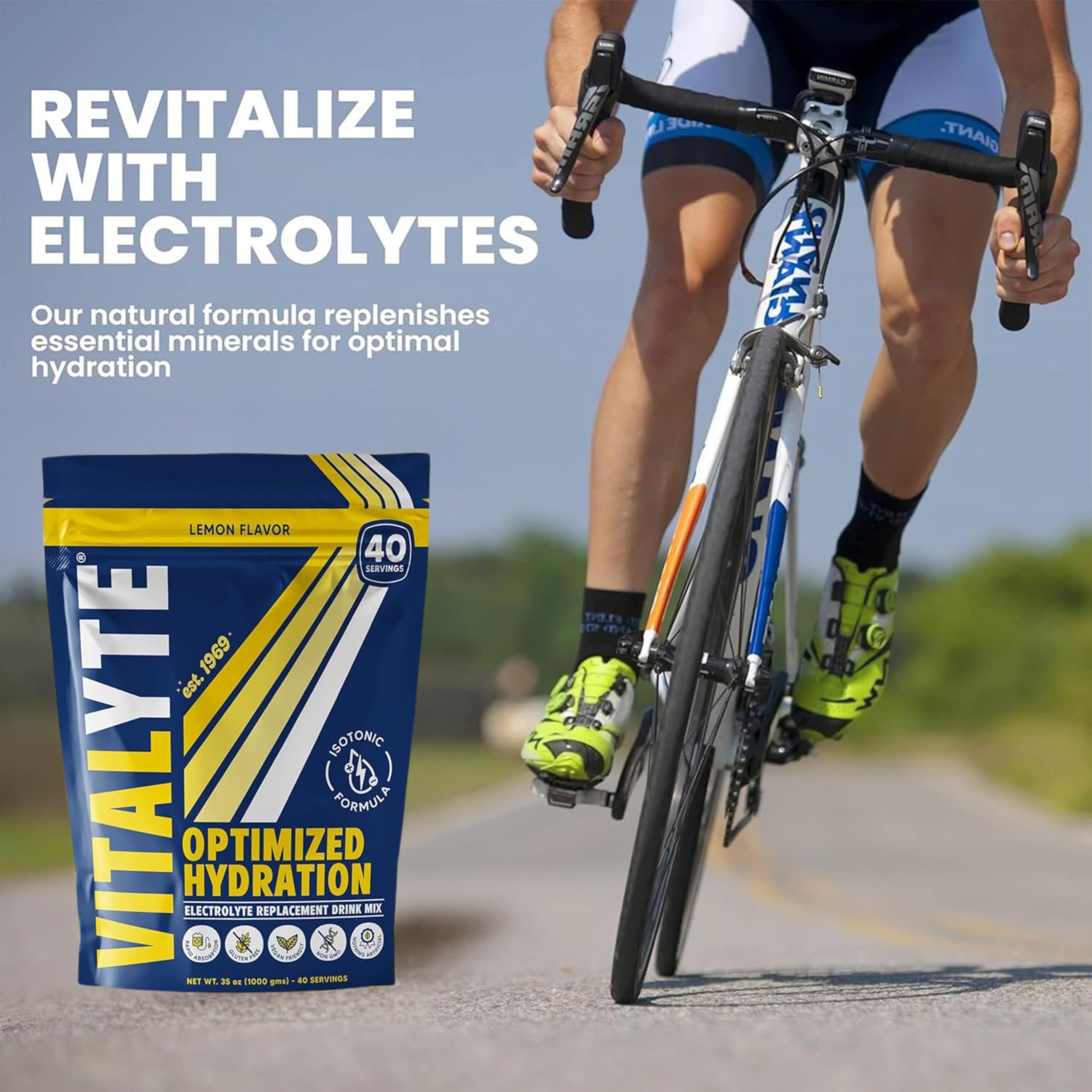 Vitalyte two-pack tub display suggests value and consistent hydration options.