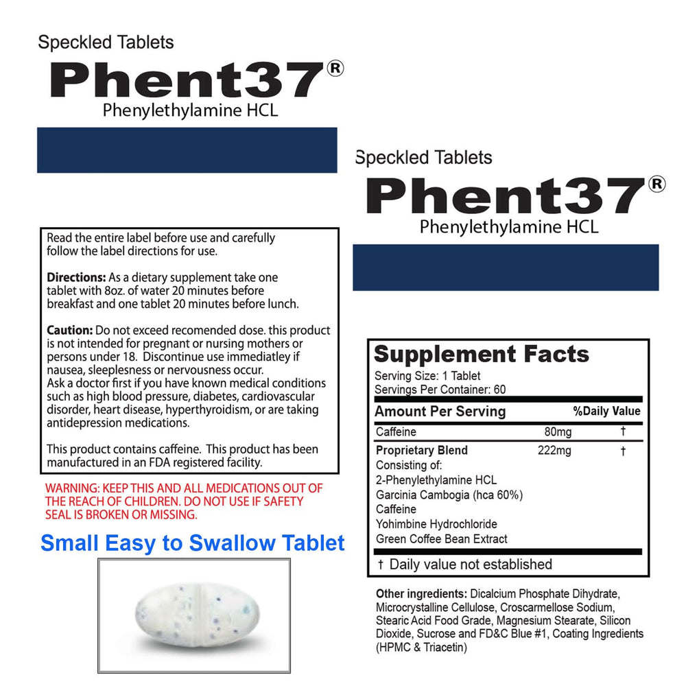Vitamart Phent37 premium packaging design on bottle and label