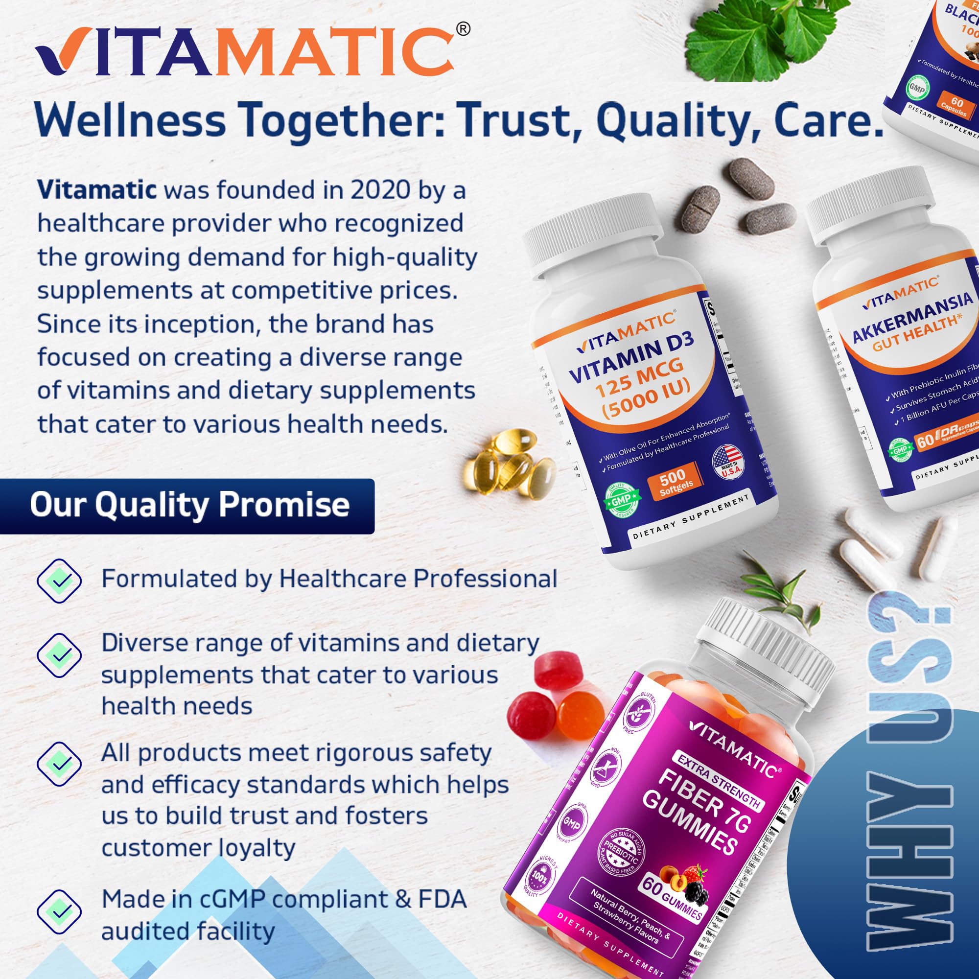 DRcaps technology icon on Vitamatic capsule packaging