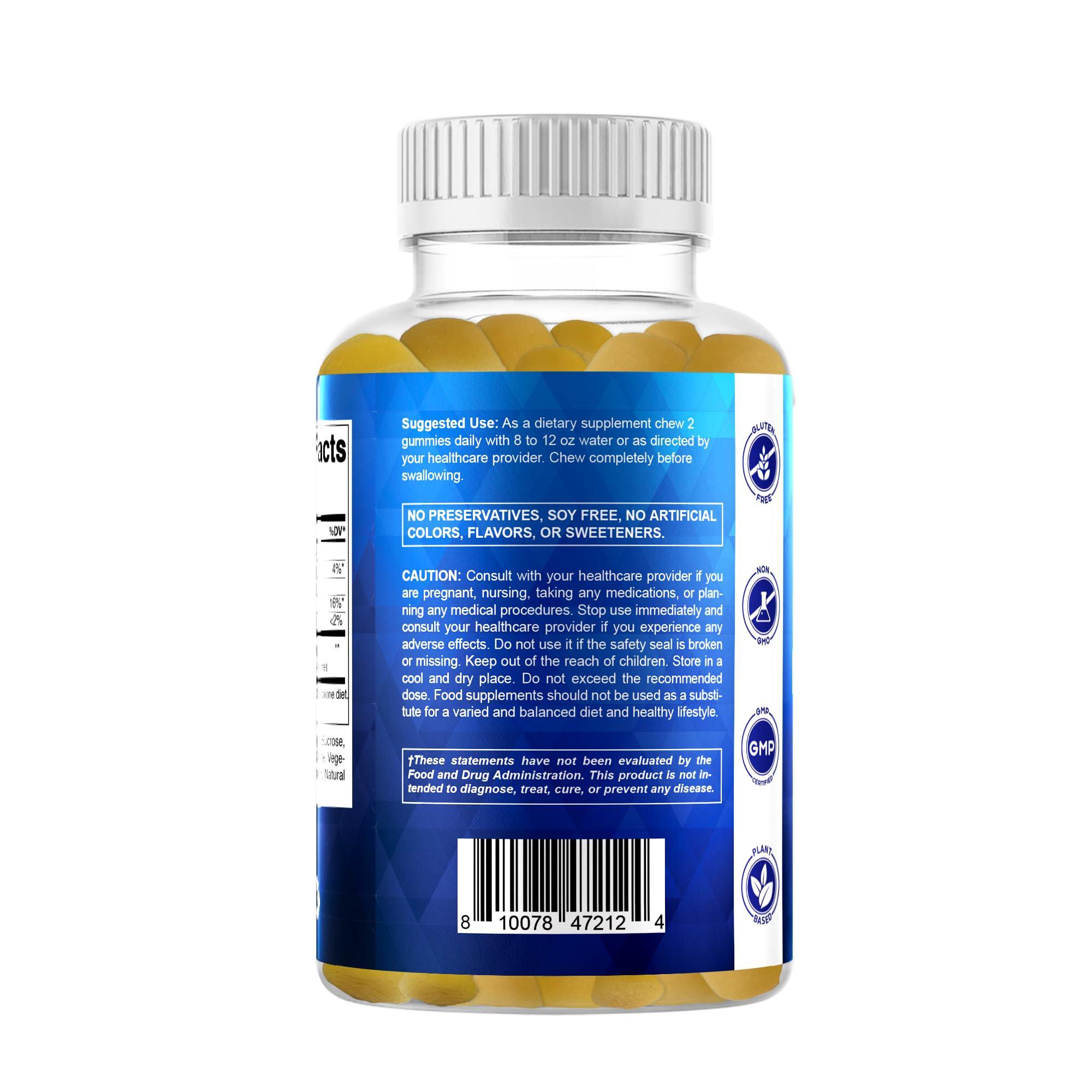 Vitamatic BCAA Gummies peach packaging design appealing to daily use