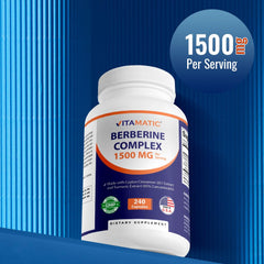 Vitamatic Berberine Cinnamon dispensing capsules ready for routine use.