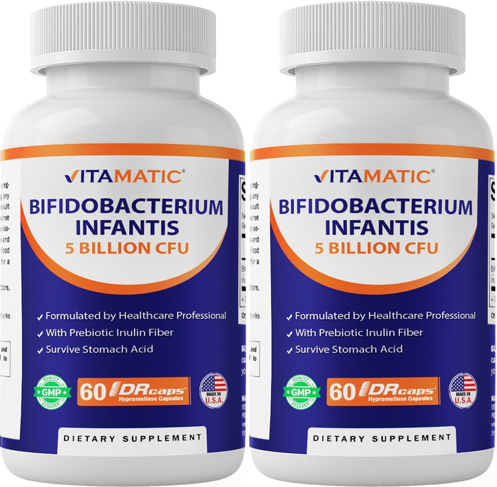 Vitamatic Bifidobacterium Infantis bottle front view showing daily digestive support