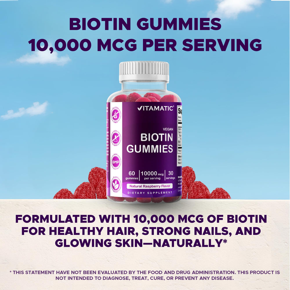 Serving size shows 10 mg per gummy for daily intake