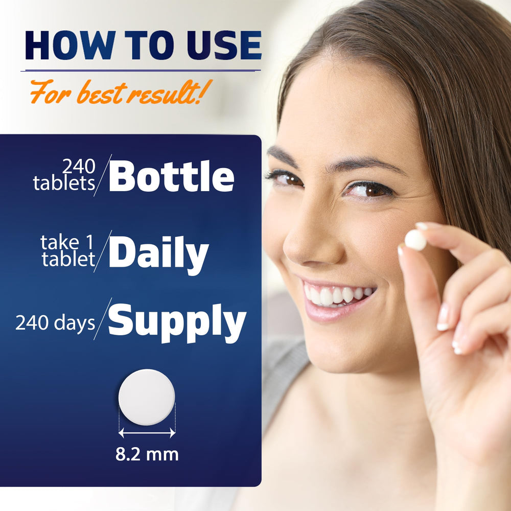 Vitamatic boron glycinate tablet close-up highlights chelated mineral benefits.