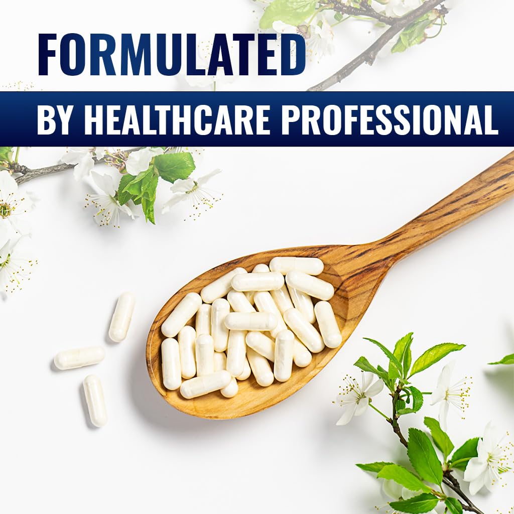 Vitamatic Bromelain bottle back label with allergen-free and non-GMO information