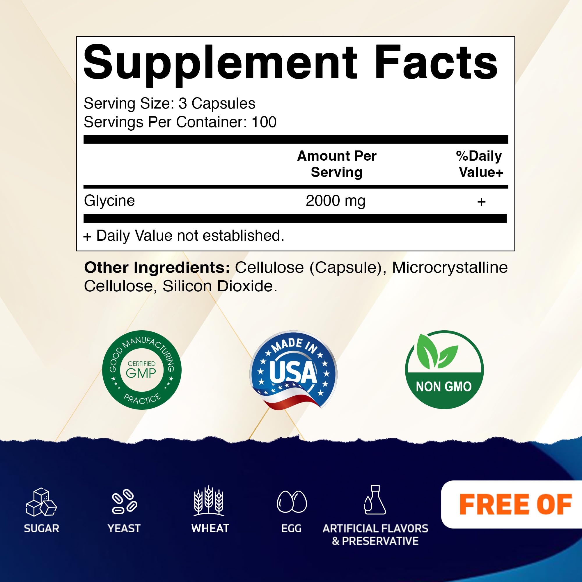 Vitamatic Glycine bottle pour demonstrates convenient dosing