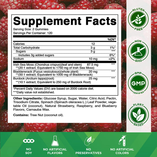 Close-up of Vitamatic gummies showing natural raspberry taste.