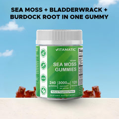 Vitamatic vegan-friendly gummies with pectin base for plant-based intake.
