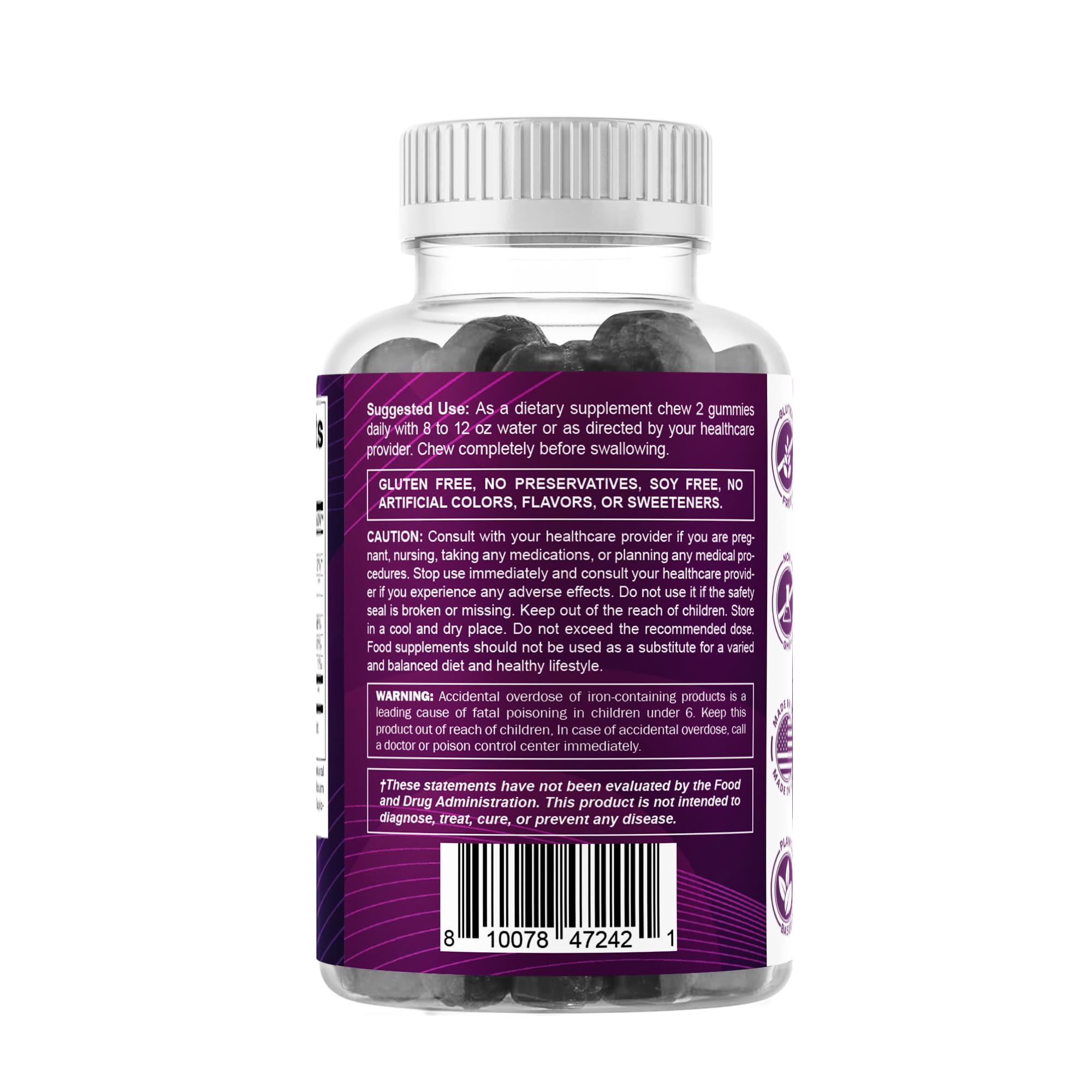 Vitamatic Iron gummies with vitamin C suggest improved absorption and daily support