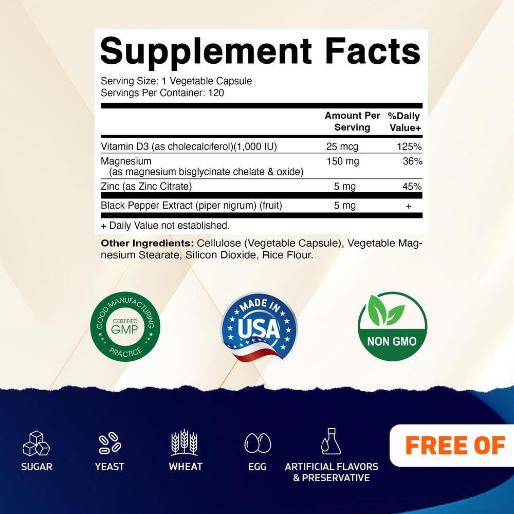 Vitamatic Magnesium capsules close-up for daily use and muscle support