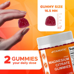 Vitamatic vegan-friendly formula with pectin for plant-based magnesium.