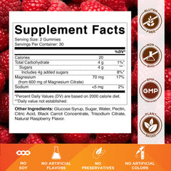Vitamatic Magnesium Gummies 600 mg per serving close-up